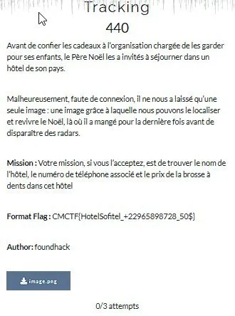 Challenge OSINT Tracking